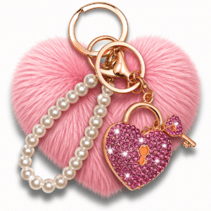 Romantic Heart & Lock Keychain | Emotional Gift for Her