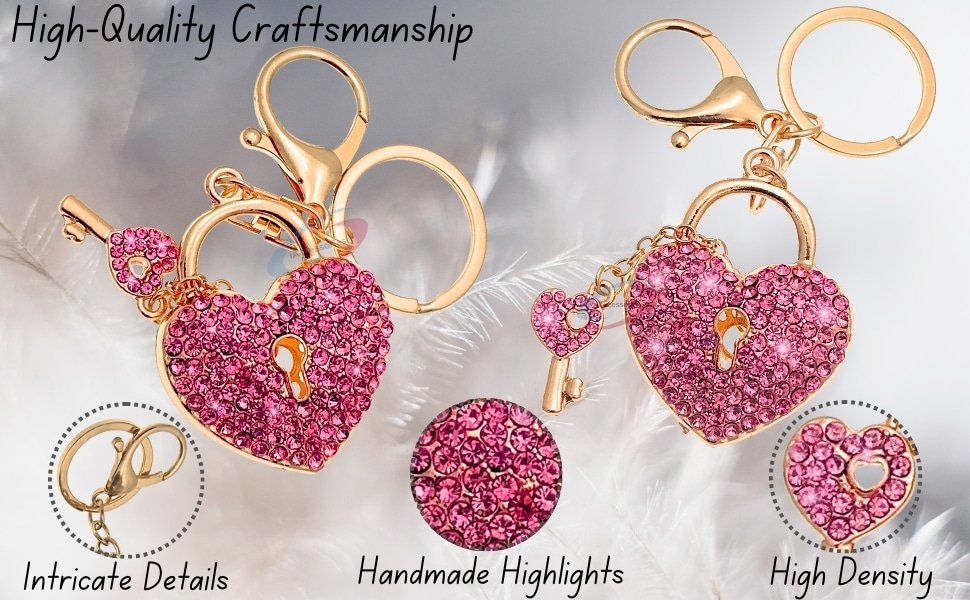 Heart Keychain Styling on Designer Handbag 4K