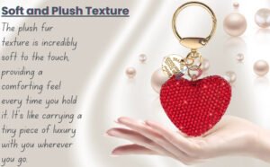 Main view of the Red Crystal Heart Keychain