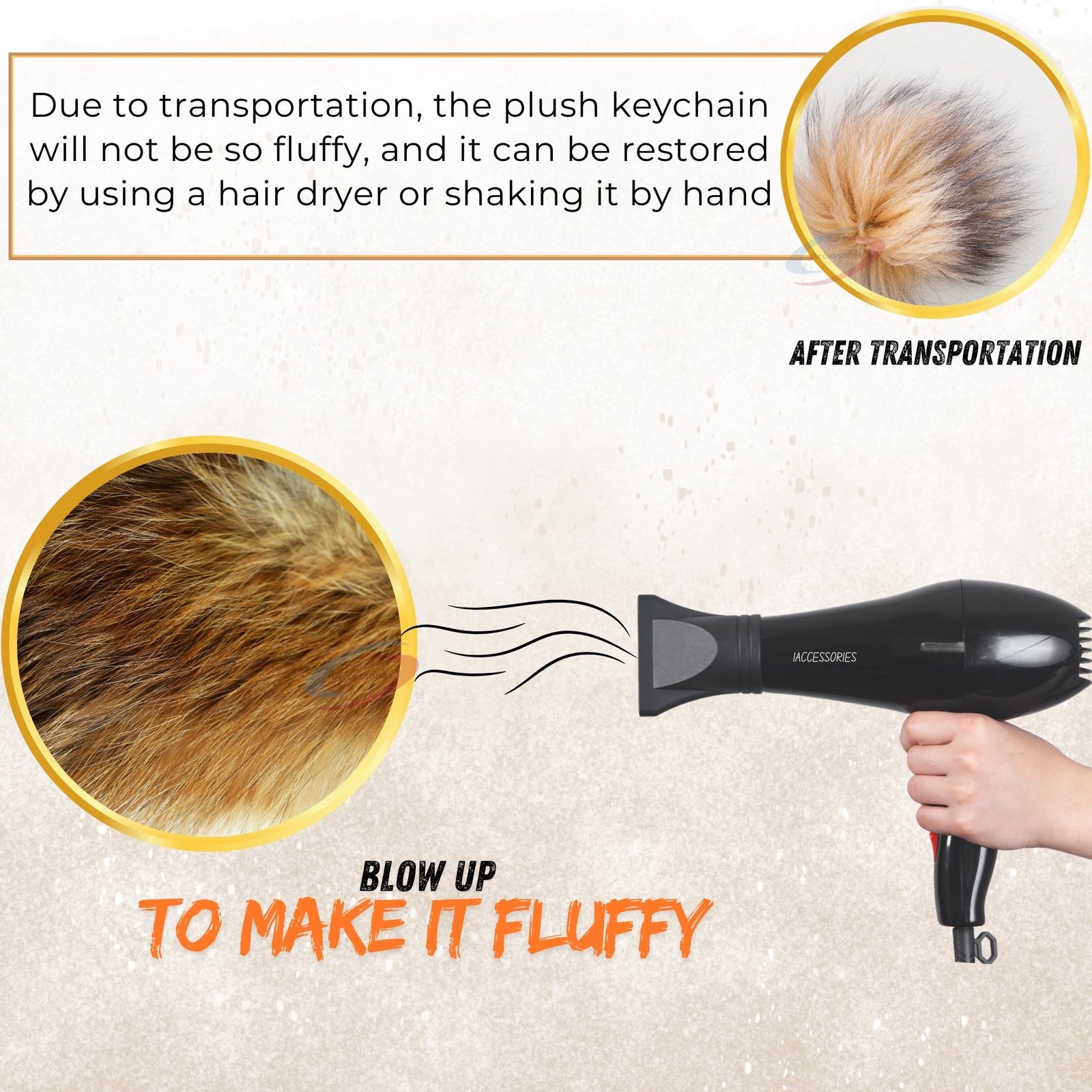 Accessories Fluffy Faux Fur Pom Pom Heart Key Ring Keychain Charm for Girls Bags, Wallets and Luggage – Baby Pink-7