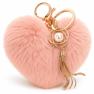 iAccessories Gold Crystal Ball Keychain – Sparkling Rhinestone Key Ring Charm for Girls, Bags, Wallets & Luggage